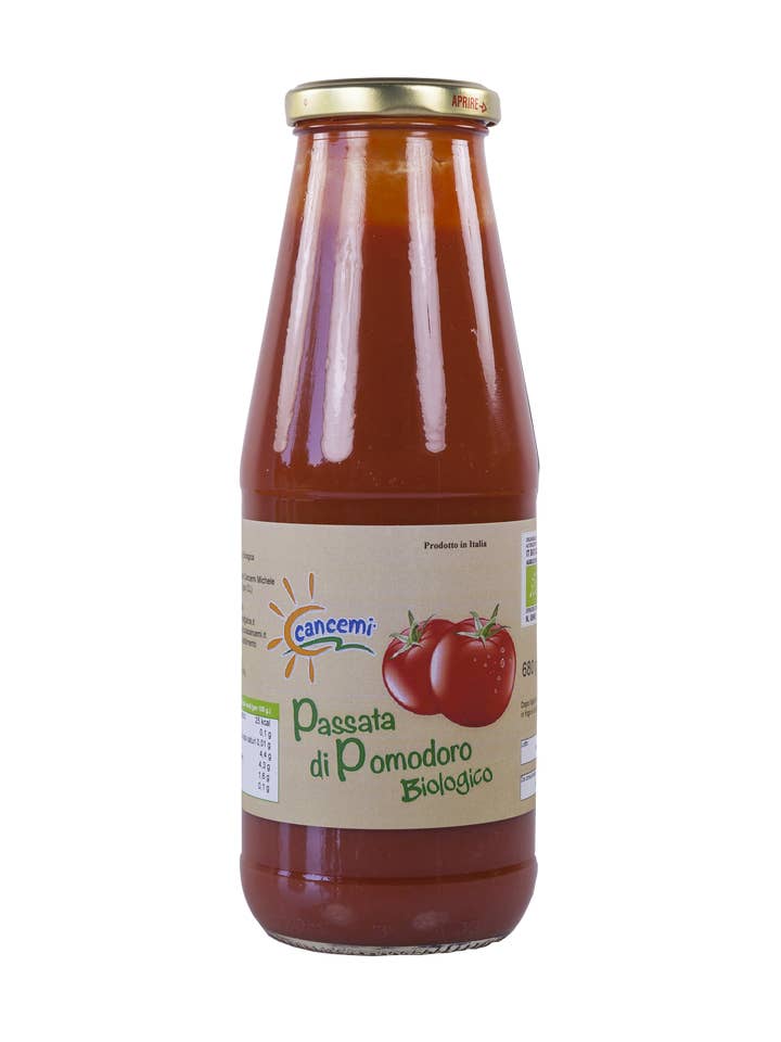 Organic Tomato Puree gr 680 for wholesale by CANCEMI