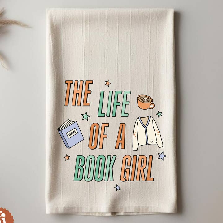 Taylor La Vita di una Ragazza Libro Strofinaccio per la vendita all'ingrosso da parte di Nearly June Design Co