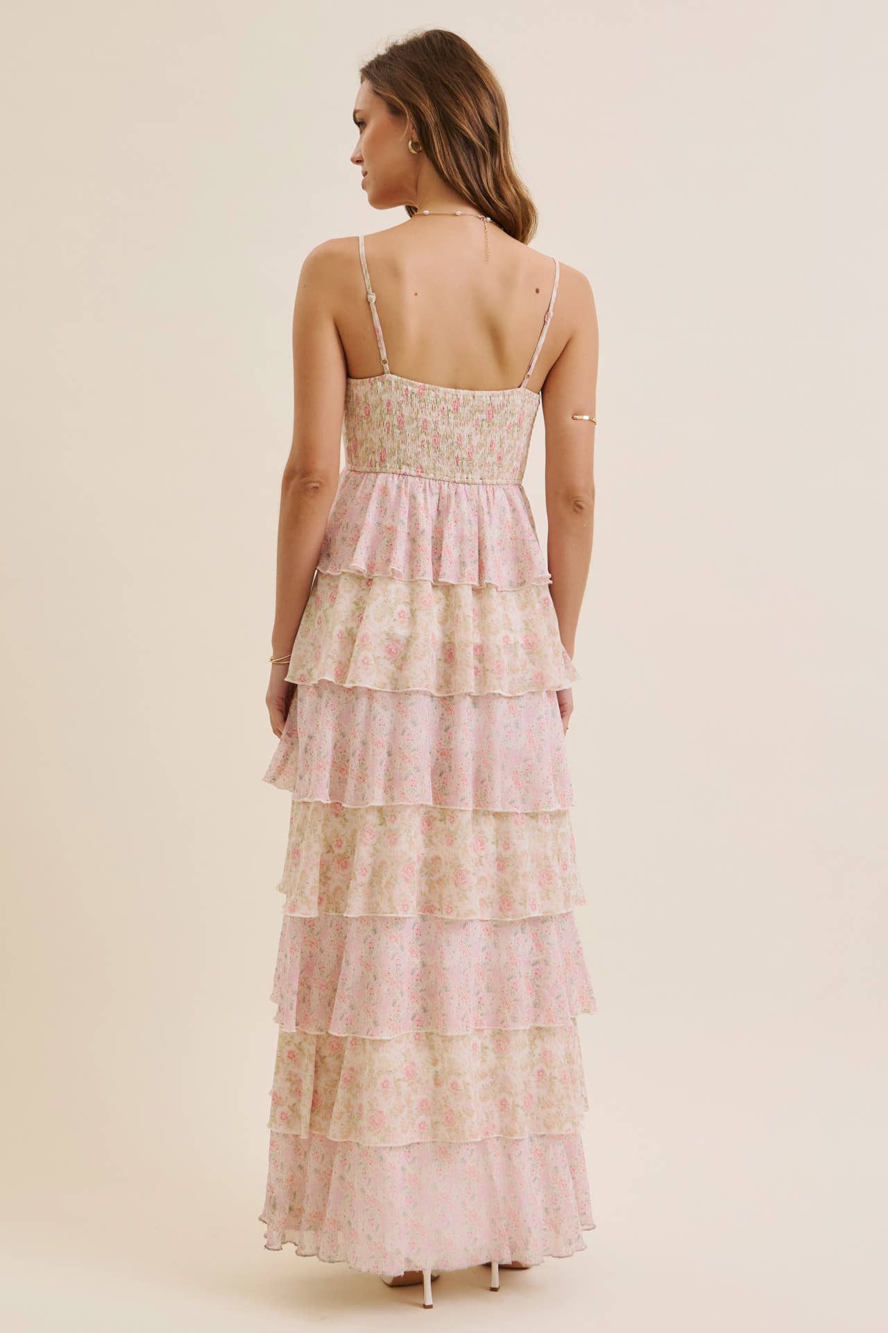 in february - Vente Robe – femme - DÉFINITION DE LA ROBE MAXI À VOLANTS FLORAUX FÉMINITÉ SANS SAISON20