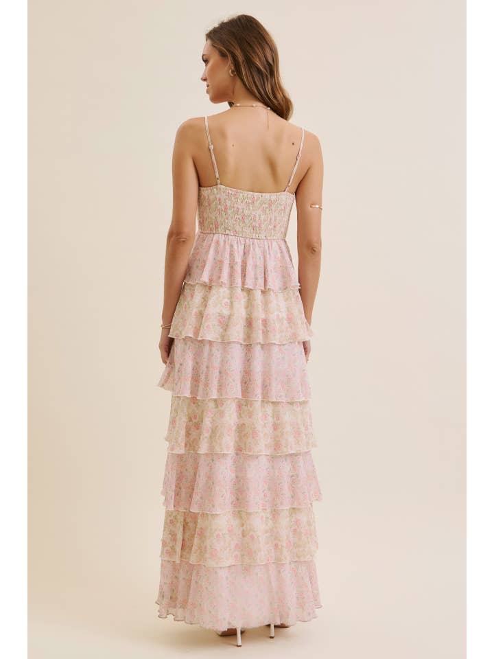 in february - Wholesale Dress - Women's - DEFINITION OF SEASONLESS FEMINITY FLORAL TIERED MAXI DRESS20