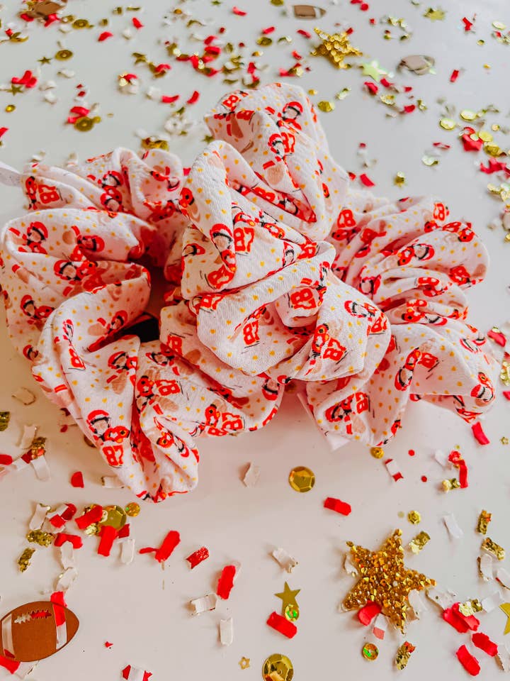 87 Heart Hands Oversized Scrunchy R2S for wholesale by Evie Pearl Handmade LLC