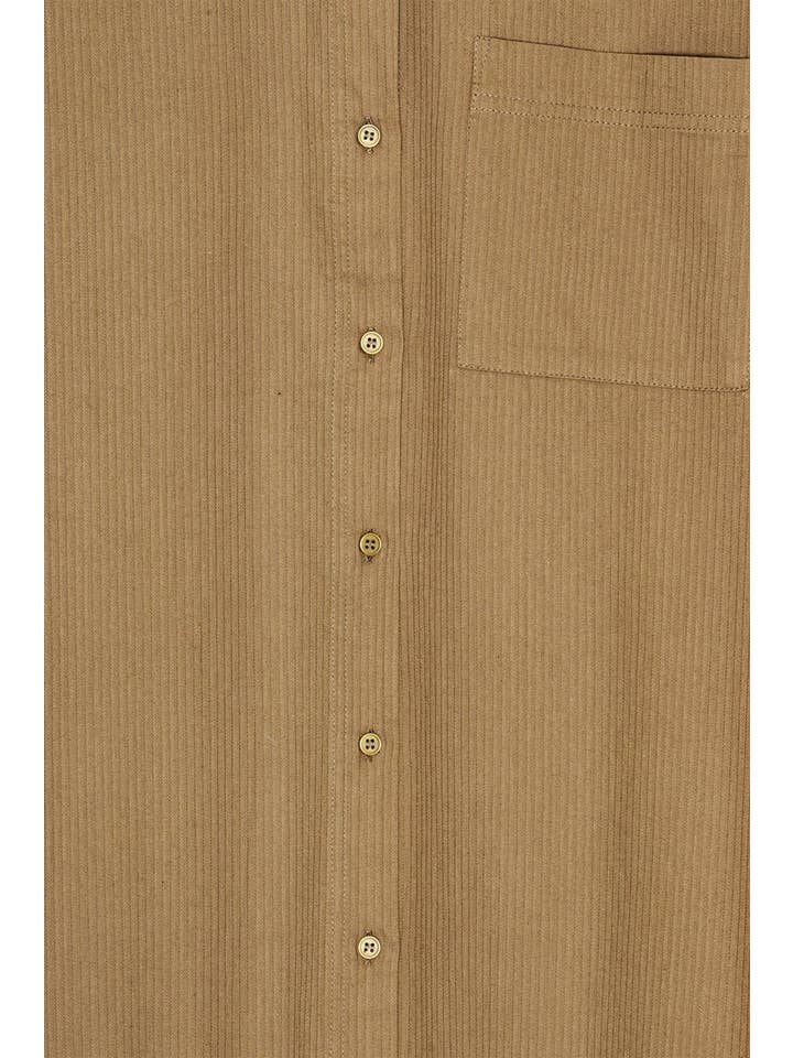 floret shirtdress twill - khaki brown for wholesale on Faire