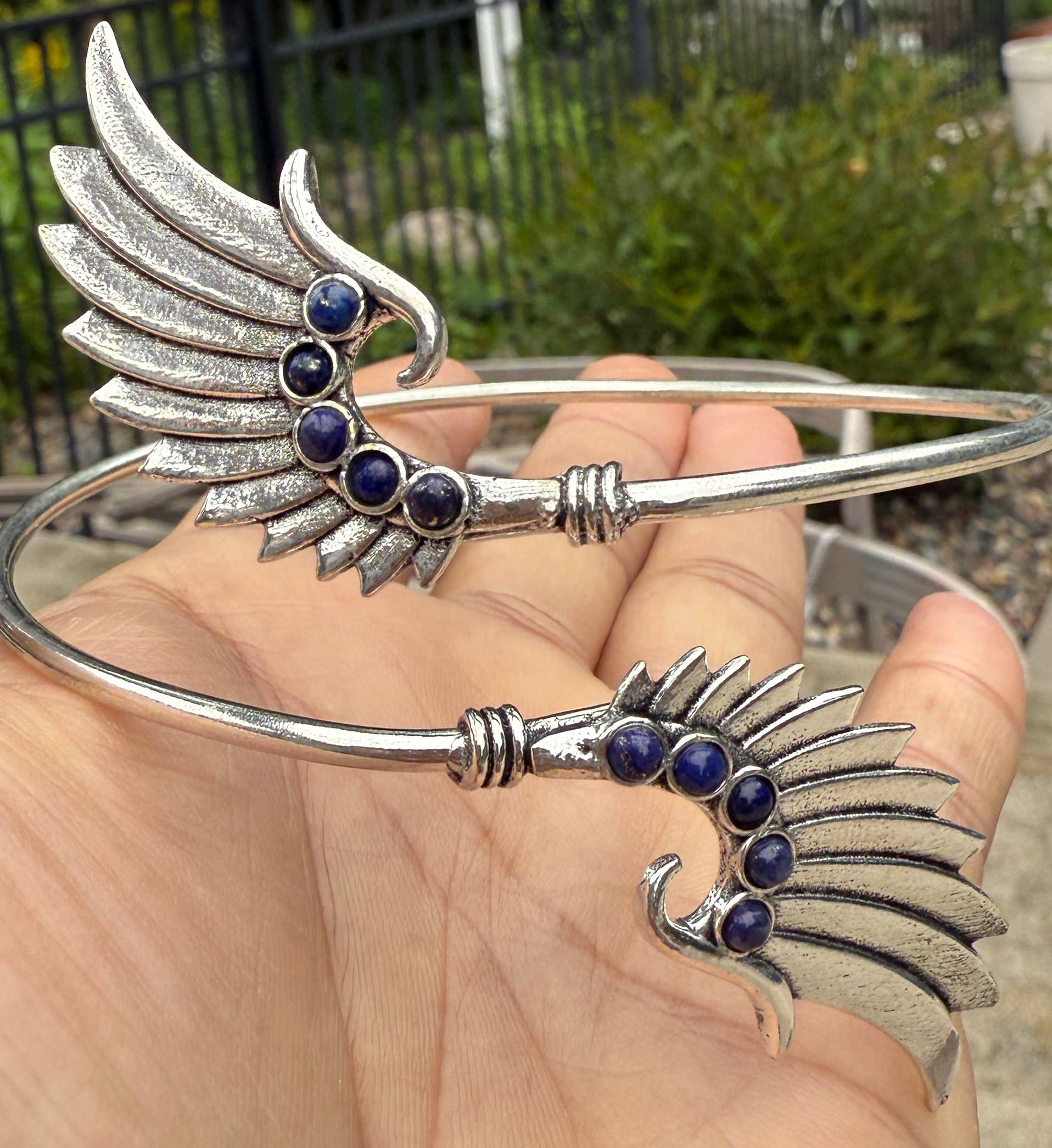 Lungta Imports - Wholesale Cuff Bracelet - Arm Cuff Bracelet Armlet Armband With Stones Angel Wings18