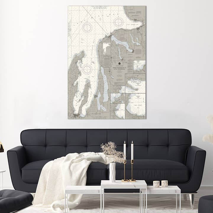Grand Traverse til Little Traverse Bay Michigan-diagram for engroshandel hos The Nautical Chart Co.