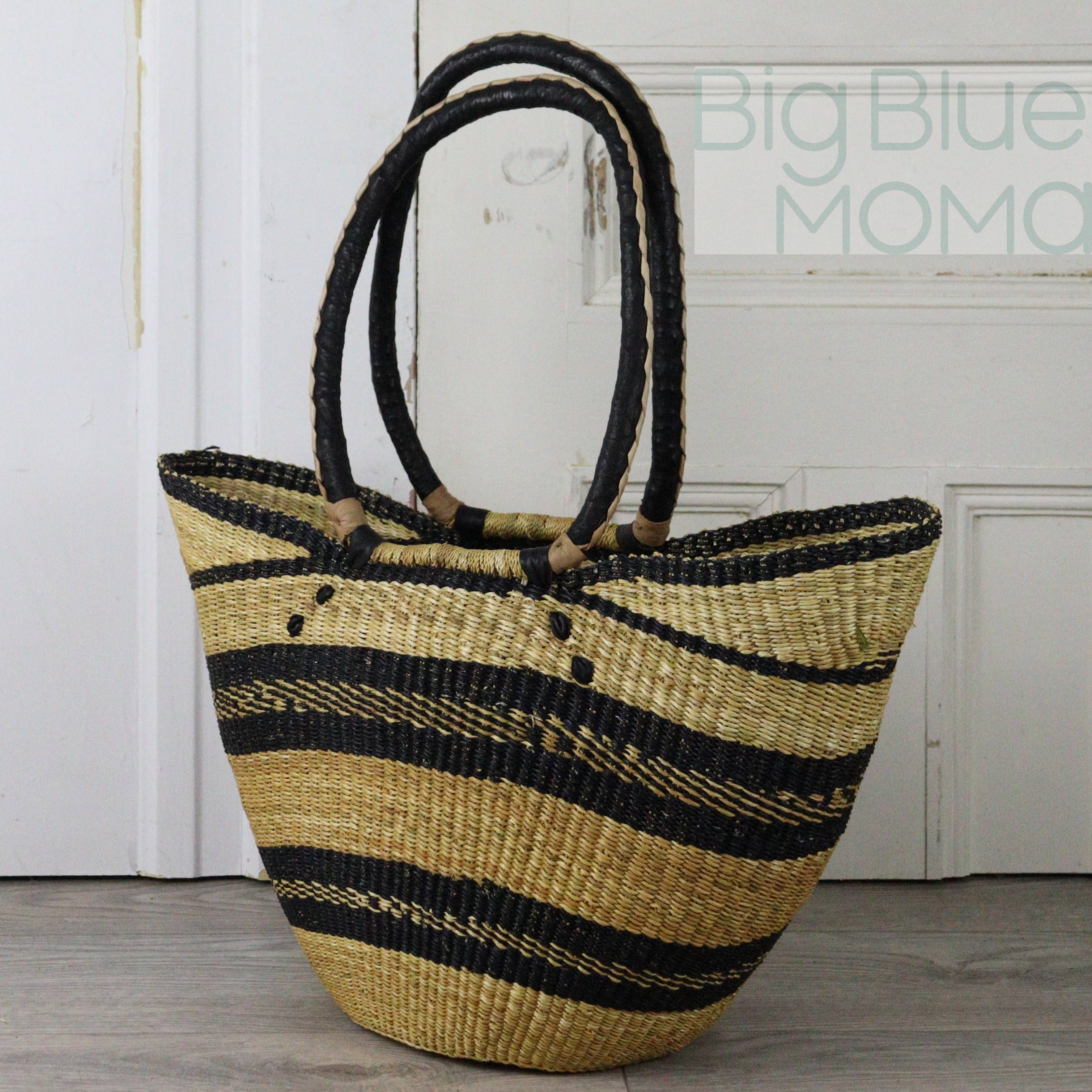 Big Blue Moma - Vente Sac de plage - Sac cabas à bandoulière - Palette naturelle11