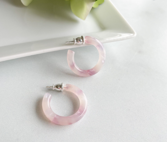 Fenna&Fei - Wholesale Hoop Earrings - Ultra Mini Hoop Collection | Small Italian Acetate Hoops 20