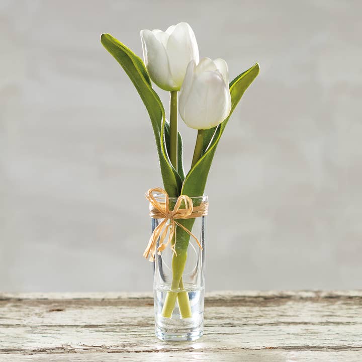 Primitives by Kathy - Wholesale Vase - Cream Mini Tulip Vase