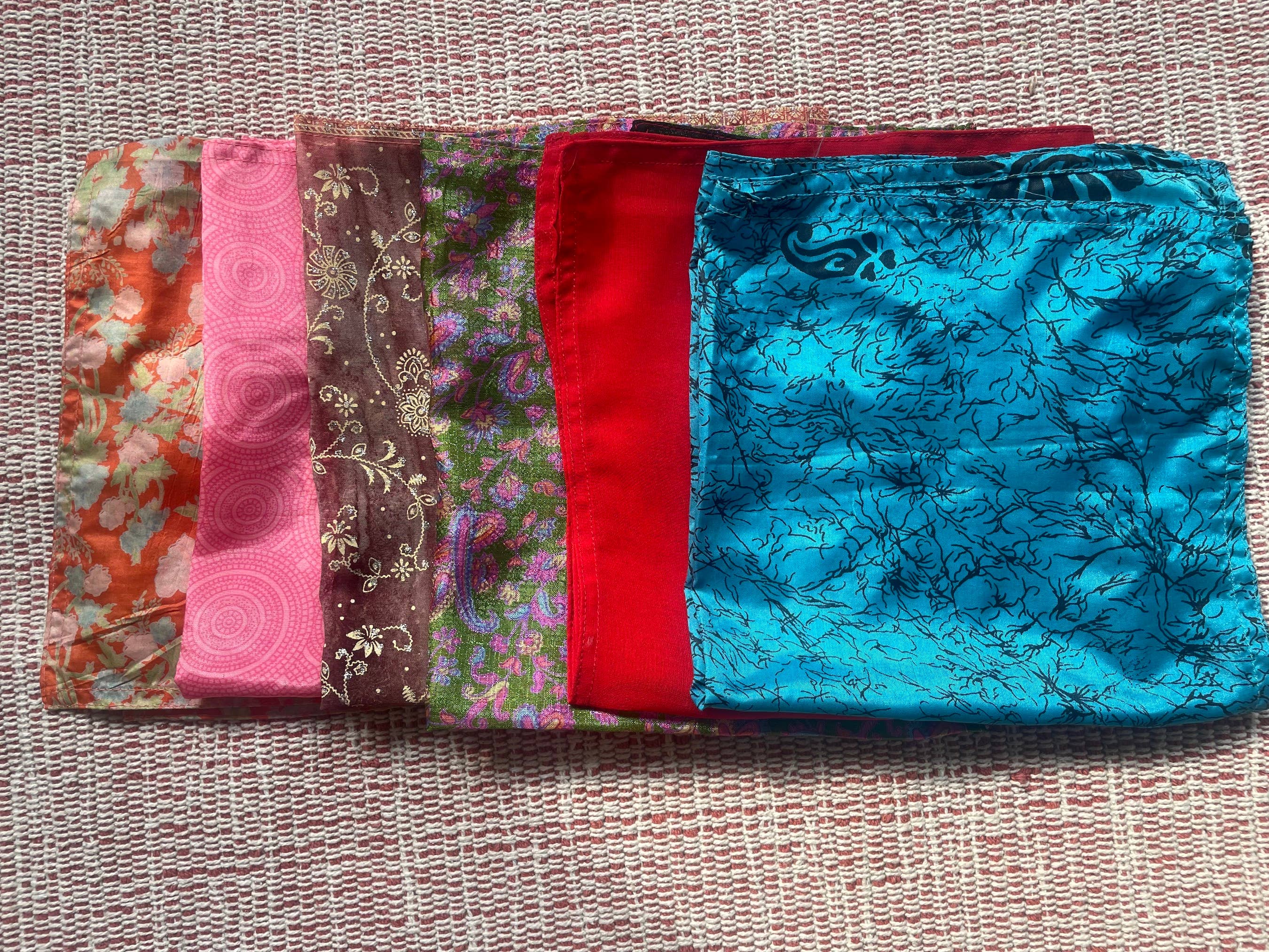 Green Frog India - Wholesale Flat Wrap - Upcycled Sari Furoshiki Re-Usable Gift Wraps0