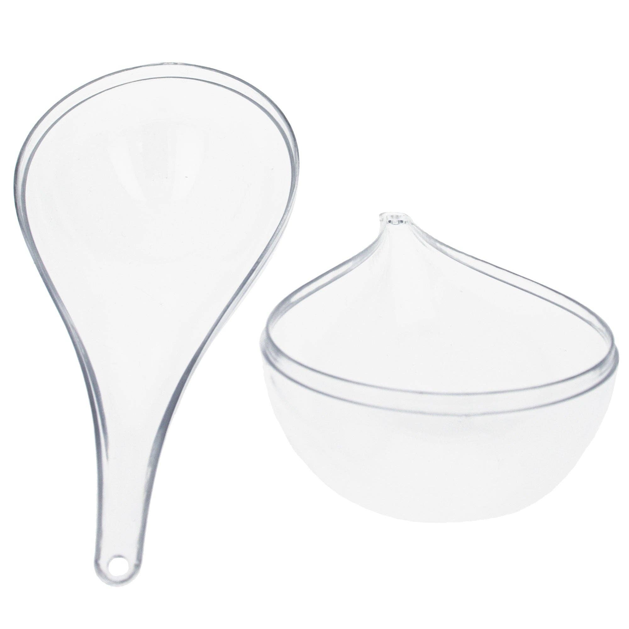 BestPysanky – wholesale Ornament set – 3 Clear Plastic Waterdrop Ornaments 4.3 Inches (109 mm)3