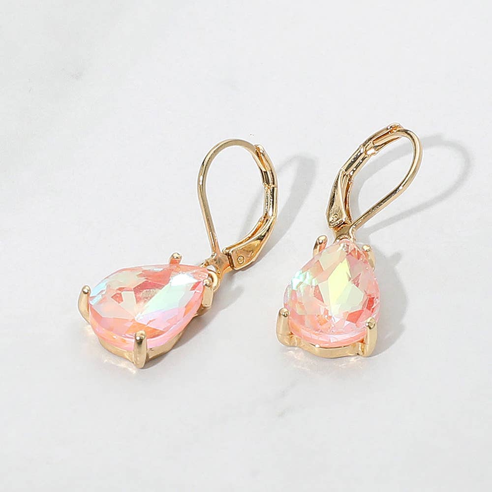 Sensibling Corp. - Wholesale Dangle Earrings - Teardrop Glass Stone Drop Dangle Earrings9