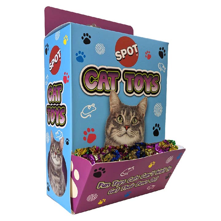 King Wholesale Pet Goods - Wholesale Pet Toy - Cat - ETHICAL/SPOT Cat Display - Mylar Balls 48pc