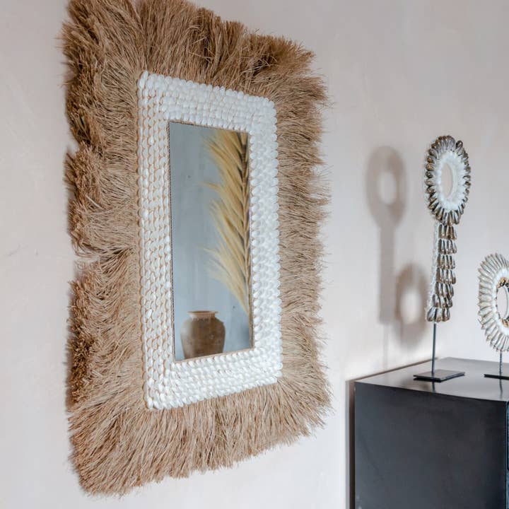 EARTHWARE - Wholesale Wall Mirror - Tiki seagrass mirror1