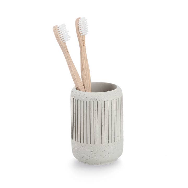 Toothbrush cup "Cement", Cement, Light Gray for wholesale on Faire2