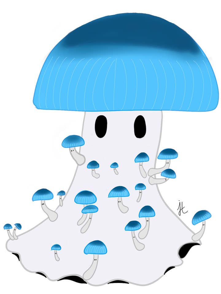 Fairy Parasol Booshroom Sticker for wholesale by The Shoppe of Many Things