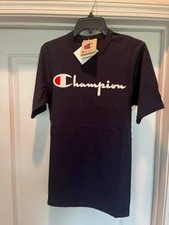 NOVELTIES WHOLESALE INC - Wholesale T-Shirt - Men's - Champion Tee Shirts Navy Brand New Size Small-Retail $25.00