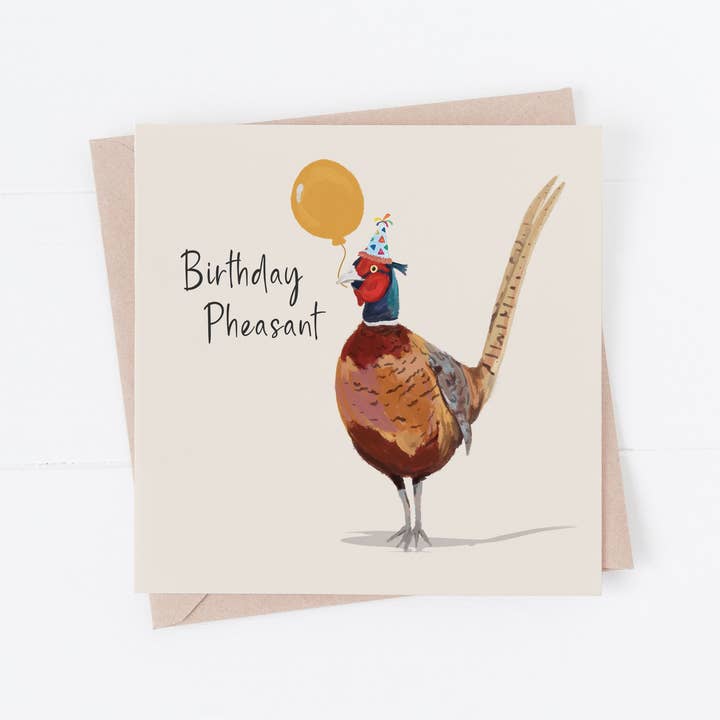 Birthday Pheasant Card for wholesale by Richarts Designs
