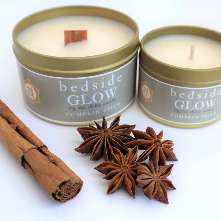 Pumpkin Spice Travel Tin Candle - 8oz for wholesale by Bedside Glow