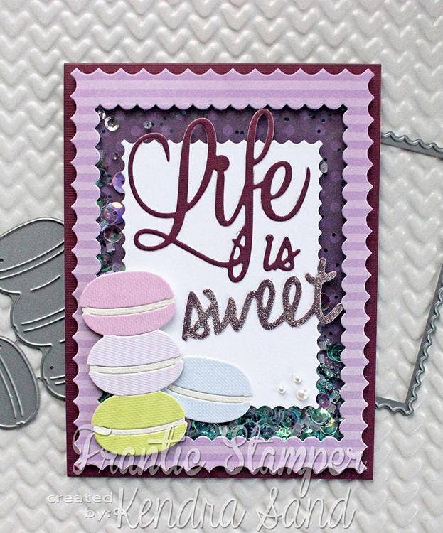 Ecstasy Crafts Distributing - Wholesale Craft Supplies - Frantic Stamper Precision Die - Macarons2