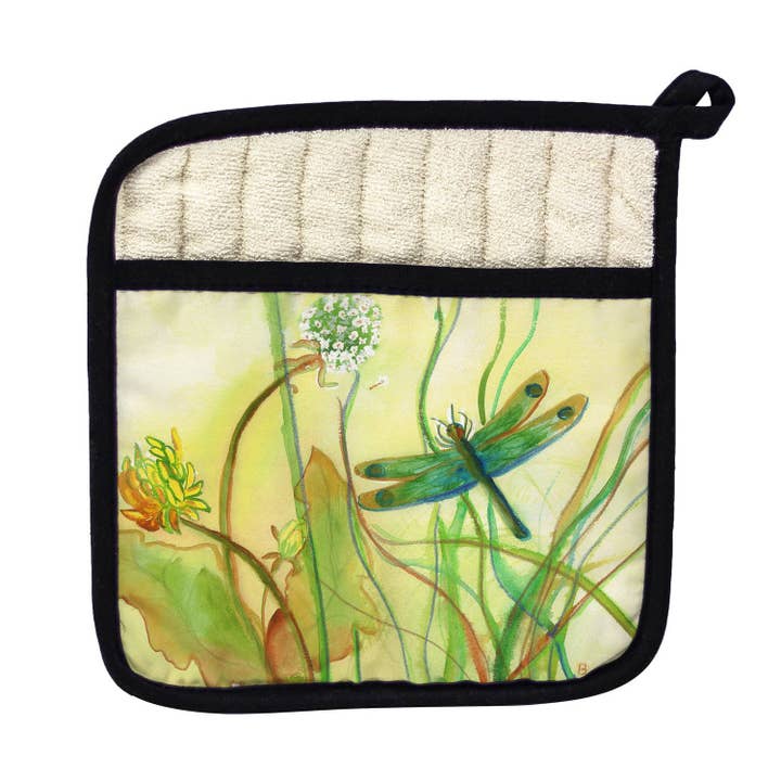 Betsy's DragonFly Pot Holder for wholesale by Betsy Drake Interiors