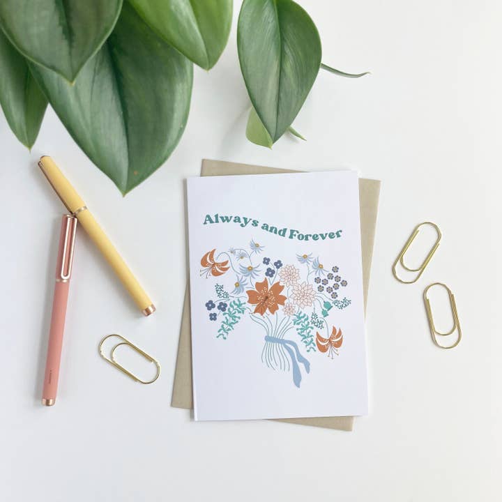 Always and Forever Card for wholesale by Of The Flora