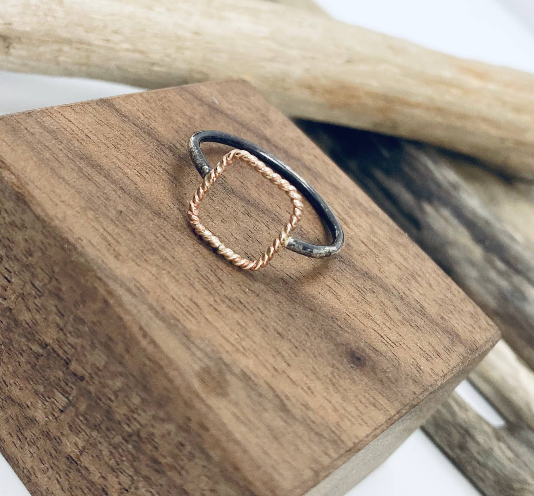 Laura J Designs - Wholesale Band/Stacked Ring - Geometry With a Twist Ring2