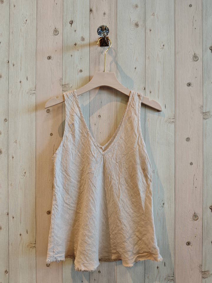 Linen & More - Wholesale Tank Top - Women's - REF 21591 100% SISA LINEN T-SHIRT22