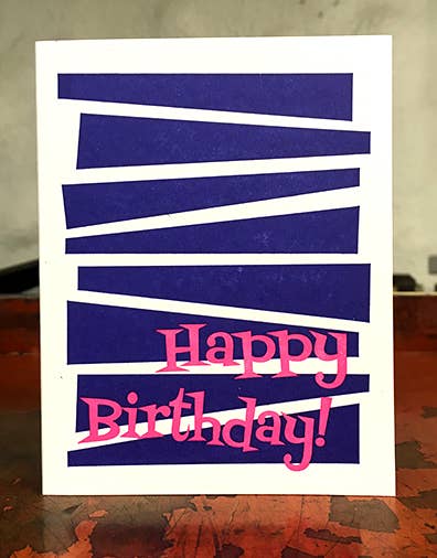 Lady Pilot Letterpress - Wholesale Birthday Card - Jazz Birthday Greeting Card2