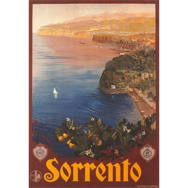 Found Image Press – wholesale Sticker – Sticker IT-297 Travel Poster for Sorrento