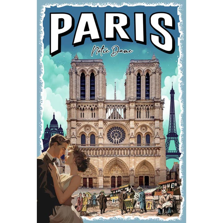 3D WOODEN FRAME : NOTRE DAME A4 for wholesale by CALLVIN EU