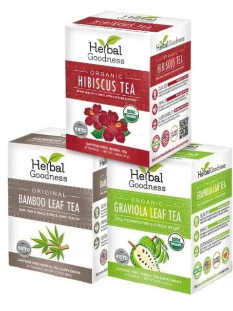 The Herbal Goodness Organic Herbal Tea Trio for wholesale by Herbal Goodness