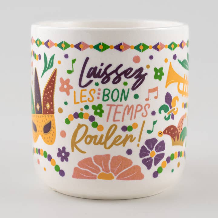 Mug - Mardi Gras Flowers for wholesale by THE PARISH LINE