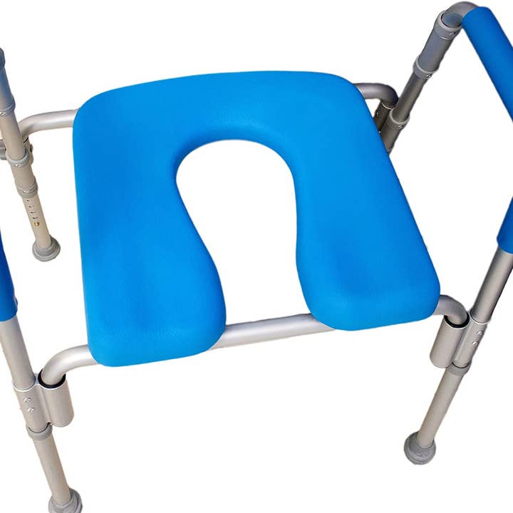 The Ultimate™ Bariatric Raised Toilet Seat, Voted#1 Most Comfortable. Padded with Armrests. Adjustable Height. 600lb. for wholesale by Platinum Health LLC