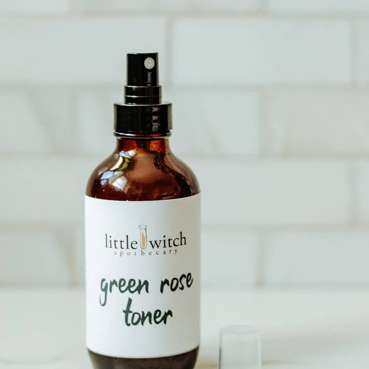 Green Rose Facial Toner for wholesale by Little Witch Apothecary