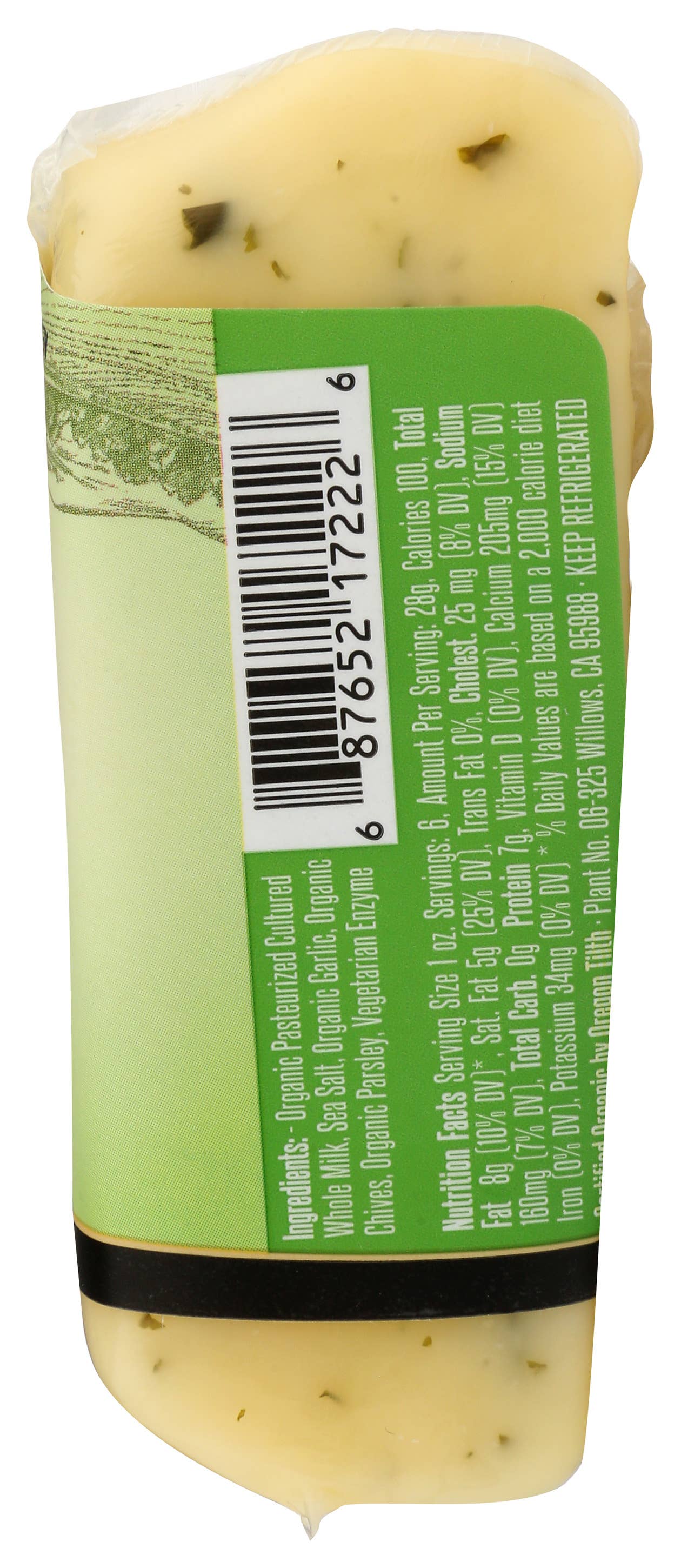 Sierra Nevada Cheese Company - Wholesale Cheese - Organic Jack, Garlic & Herb Wedges 8/ 6 Oz5