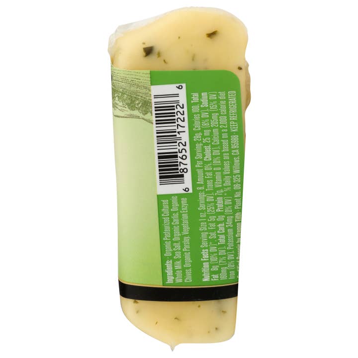 Sierra Nevada Cheese Company - Wholesale Cheese - Organic Jack, Garlic & Herb Wedges 8/ 6 Oz5
