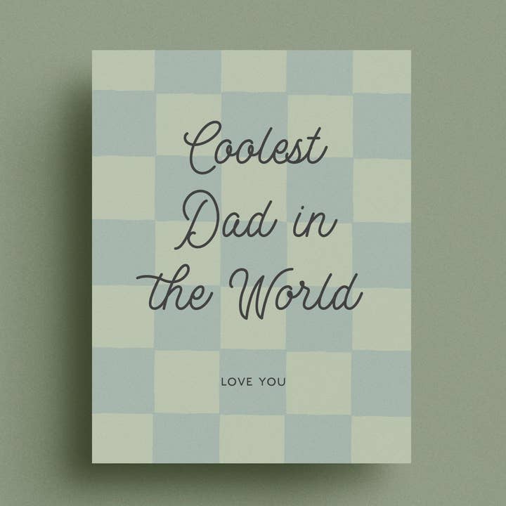 Biglietto Coolest Dad per la vendita all'ingrosso da parte di Library Design Co.