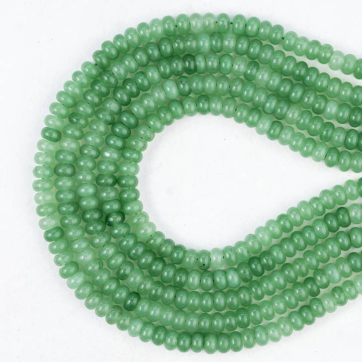 Soothing Crystals Beads - Wholesale Beads - Rondelle Crystal Beads | Green Aventurine | Gemstone Beads 4
