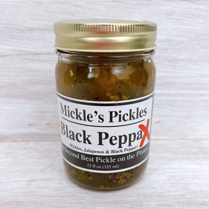 Mickle’s Pickles - Wholesale Pickled vegetables - Black Peppa X Mickle's Pickles 12oz Jar0