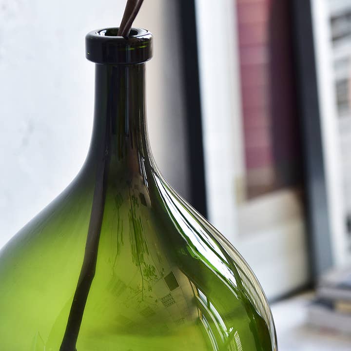 Noah Decoration - Wholesale Vaas - Kruikvaas van gerecycled glas, Amber Jar glazen vaas, Hololulu bruin