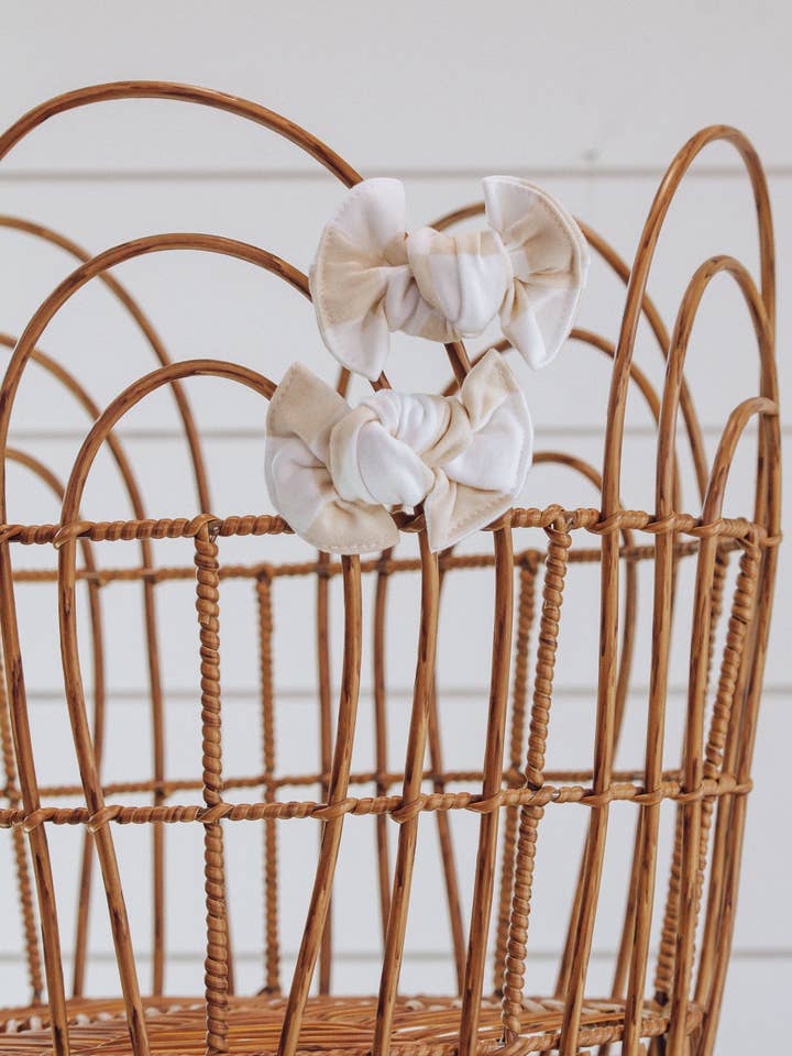 Tan and White Check + Piggie Set for wholesale by The Fancy Nestling