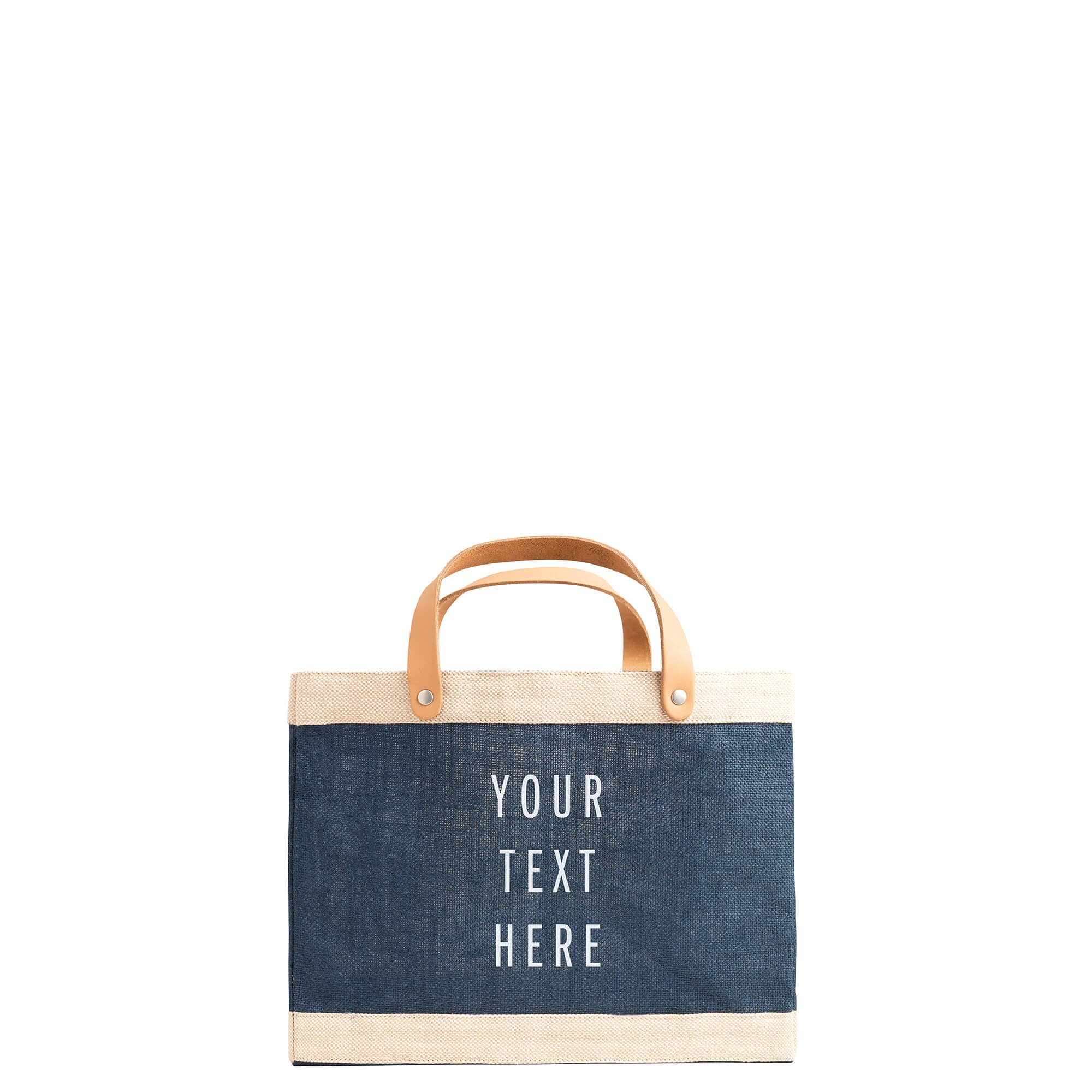 Customize Petite Market Bag in Navy (035NV) for wholesale by Apolis