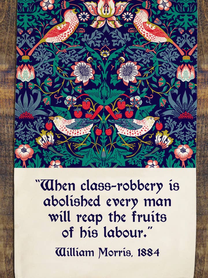 Torchon William Morris pour la vente par Radical Tea Towel North America