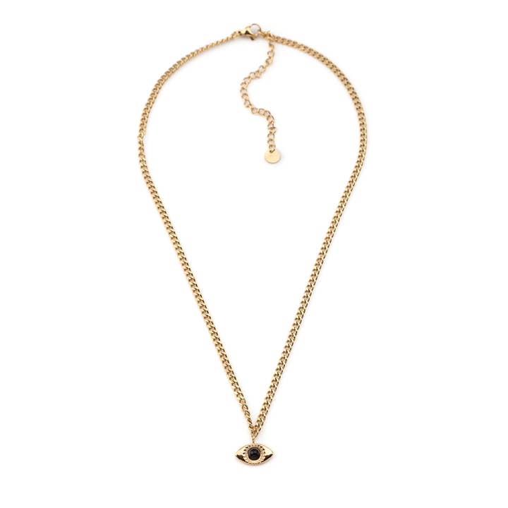 Shebiju - Wholesale Locket Necklace - Steel Necklace with Turkish Eye1