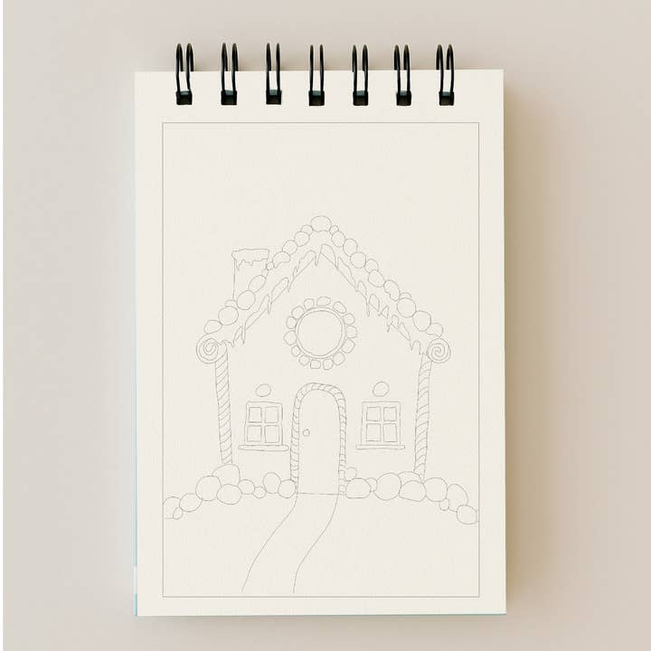 Bailey Rae Studio - Wholesale Sketchbook/Sketchpad - A Little Bit of Christmas - Mini Watercoloring Book4