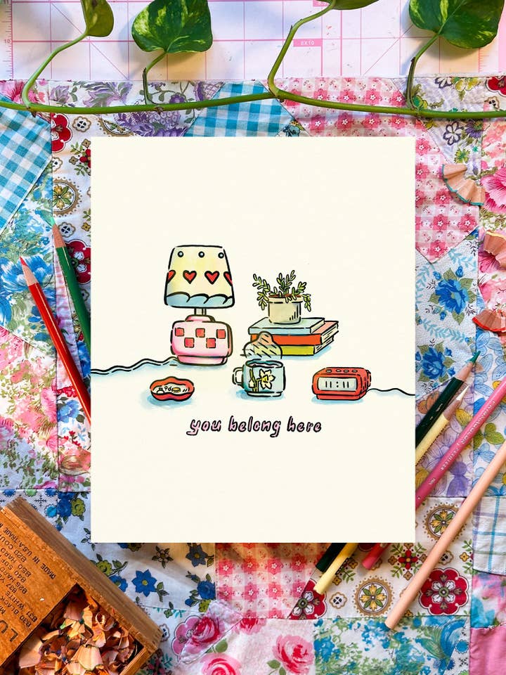 You Belong Here | 8x10 Print for wholesale by Everyday Antonia Mae