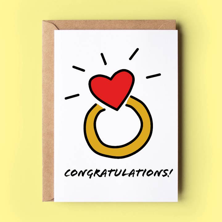 Wonky Cards - Wholesale Congratulations Card - Congratulations0
