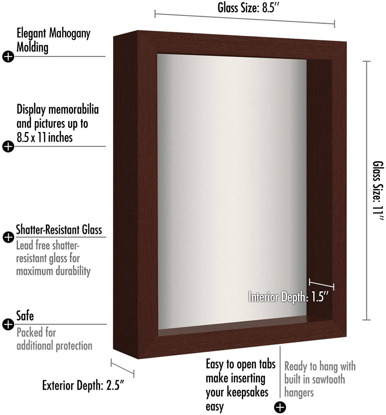 Americanflat - Wholesale Picture Frame - Americanflat Shadow Box Frame with Box Molding157