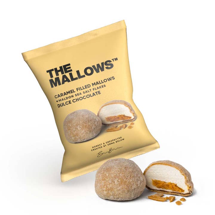 CARAMEL FILLED MALLOWS + DULCE CHOCOLATE 16G for wholesale by The Mallows