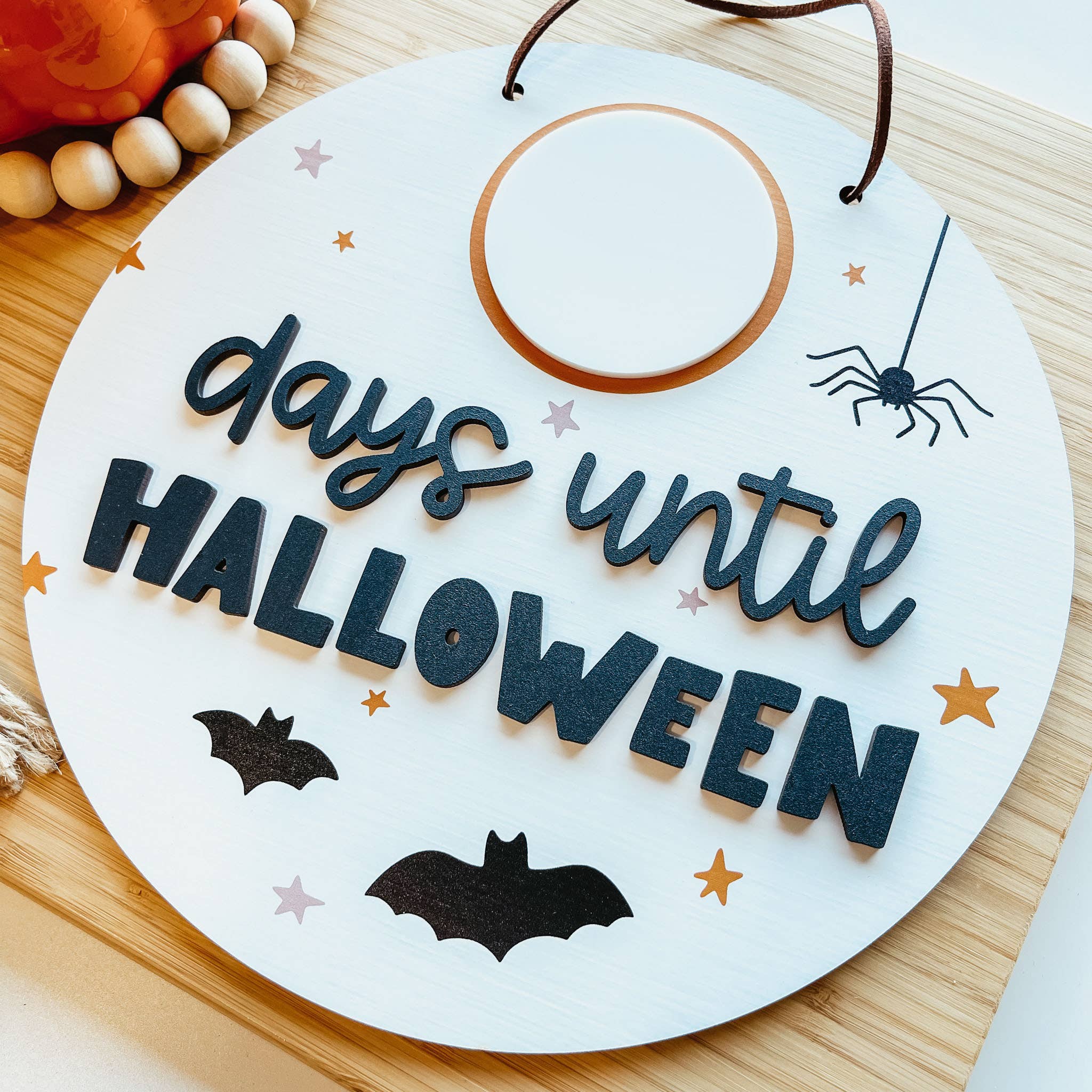Knotty Design Co. - Wholesale Sign - Halloween Countdown Mini Round Sign1