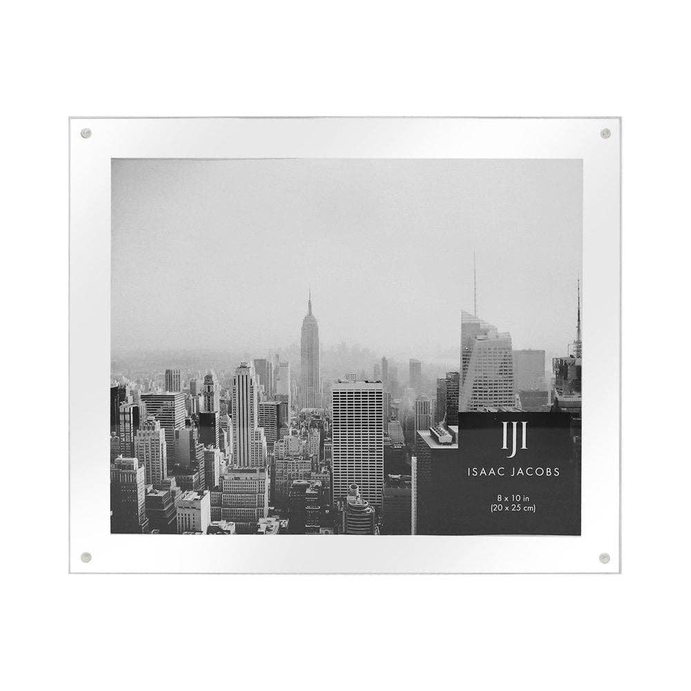 Isaac Jacobs International – wholesale Picture frame – Isaac Jacobs Wall-Mountable Clear Acrylic Picture Frame20